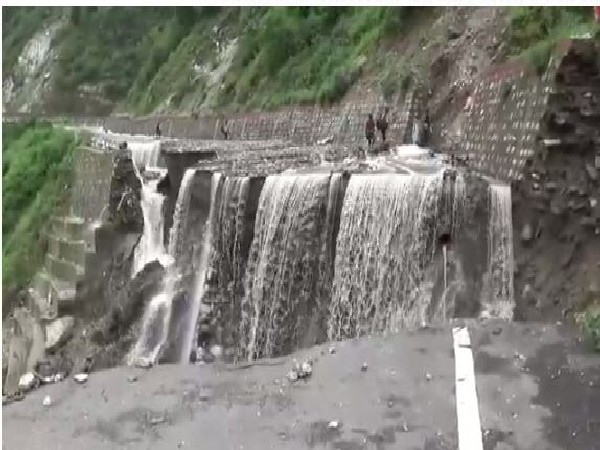 Heavy rains in Dehradun, Uttarakhand (Photo/ANI)