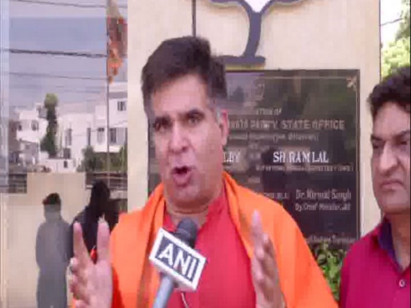 J&K BJP chief Ravinder Raina speaking to ANI on Tuesday. Photo/ANI