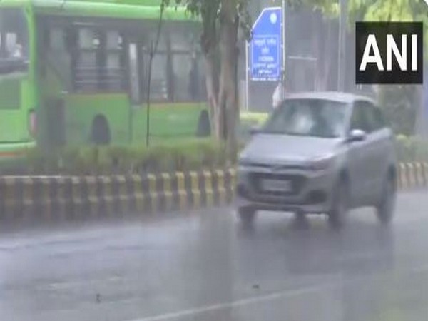 Rain lashes parts of Delhi on Friday morning, (Photo/ANI)
