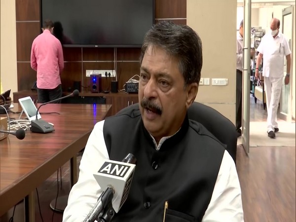 Rajendra Trivedi, Disaster Management Minister speaking to ANI (Photo/ANI)