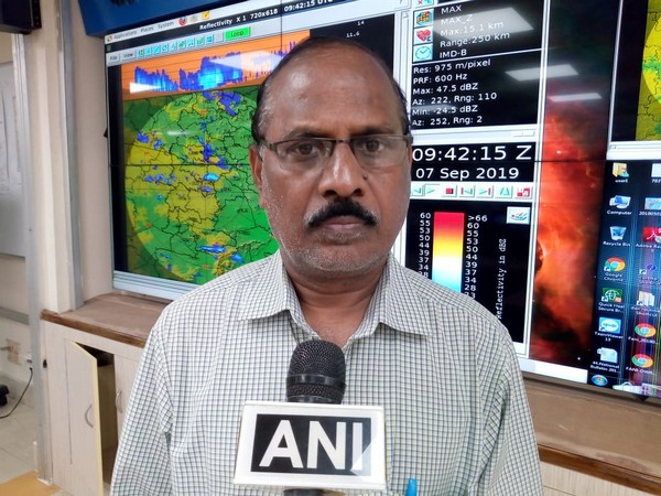 IMD Meteorologist Rama Rao speaking to ANI in Hyderabad, Telangana on Saturday. 