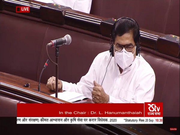 Samajwadi Party MP Ram Gopal Yadav in Rajya Sabha on Sunday. 