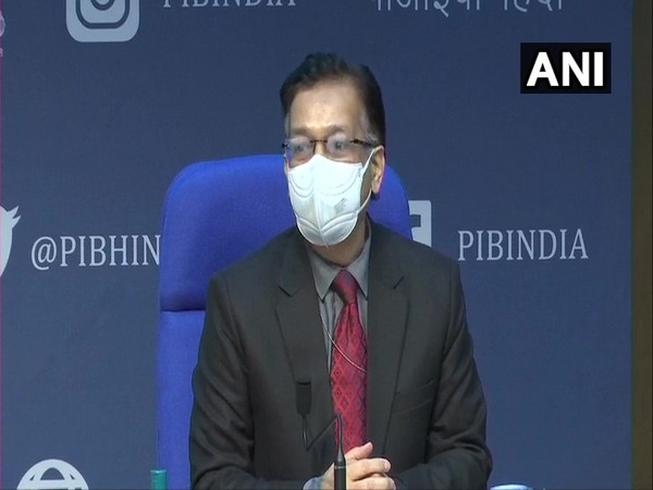 Union Health Secretary Rajesh Bhushan during a press conference in New Delhi on Tuesday, (Photo/ANI)