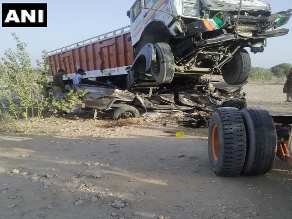 Eleven people were killed in a road accident in Rajasthan. Photo/ANI