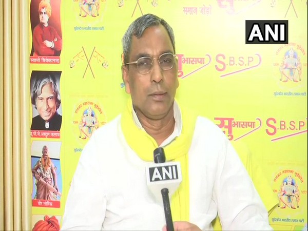 Suheldev Bhartiya Samaj Party chief OP Rajbhar speaking to ANI on Monday