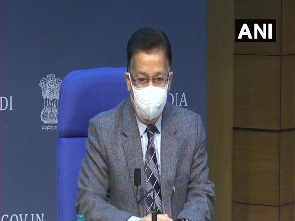  Union Health Secretary Rajesh Bhushan addressing a press conference on Tuesday.