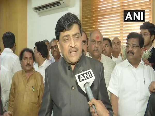 Maharashtra PWD Minister Ashok Chavan speaks to ANI in Mumbai on Wednesday [Photo/ANI]