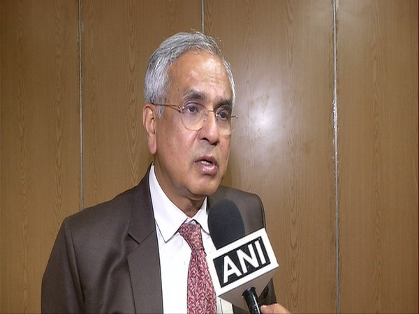 NITI Aayog Vice Chairman Rajiv Kumar talking to ANI on Monday in New Delhi. Photo/ANI