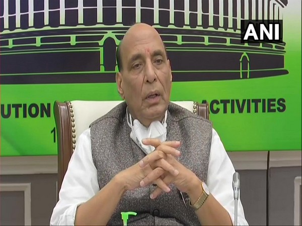 Defence Minister Rajnath Singh addressing NCC event on Wednesday. (Photo/ANI)