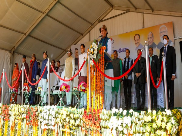 Union Defence Minister Rajnath Singh in Dehradun 