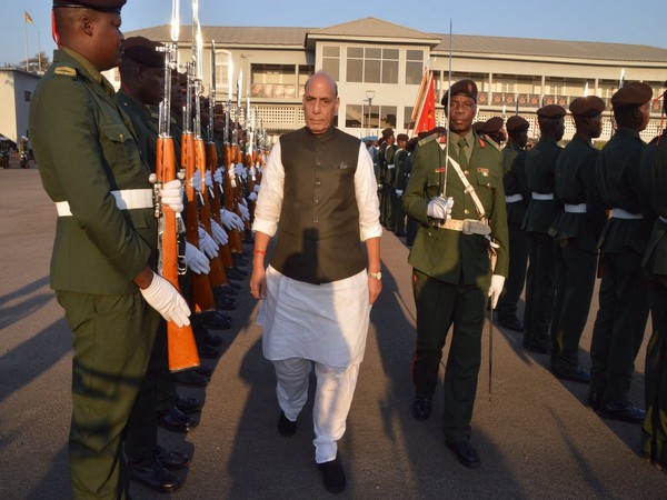 Defence Minister Rajnath Singh visited FADM military headquarters at Maputo on Sunday.