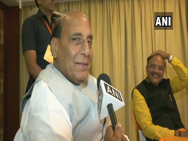 Union Home Minister Rajnath Singh speaking to ANI.