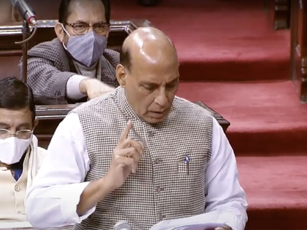 Defence Minister Rajnath Singh speaking on the present situation in Eastern Ladakh' in the Rajya Sabha.