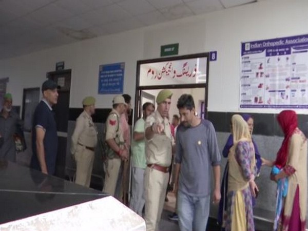 Visuals from the Government Medical College in Rajouri on Sunday. Photo/ANI