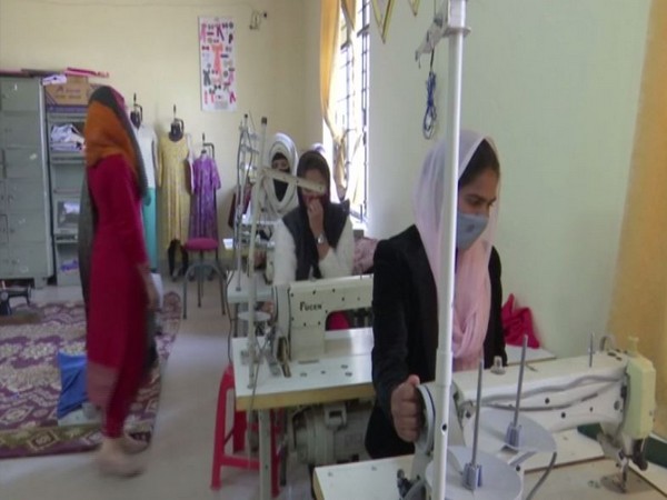 Girls taking sewing lessons at ITI, Rajouri (Photo/ANI)