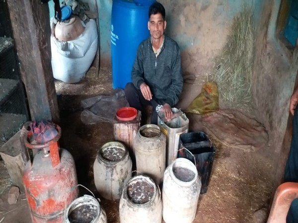 Illegal 'desi' liquor was seized in Rajouri district of Jammu and Kashmir on Sunday.