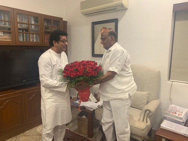 MNS chief Raj Thackeray meets NCP chief Pawar in Mumbai on Saturday 