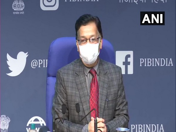Union Health Secretary Rajesh Bhushan during a press conference in New Delhi on Thursday. (Photo/ANI)
