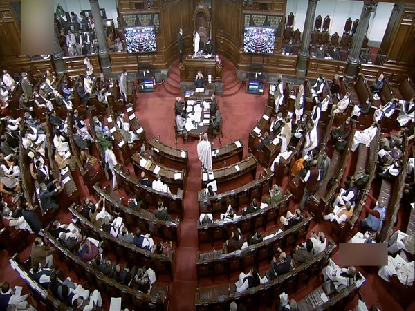 Visuals from Rajya Sabha