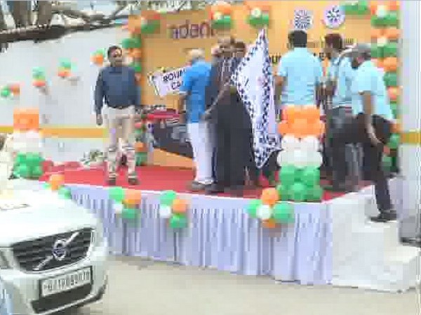 Flagging off of 23rd edition of Round Table Car Rally in Ahmedabad