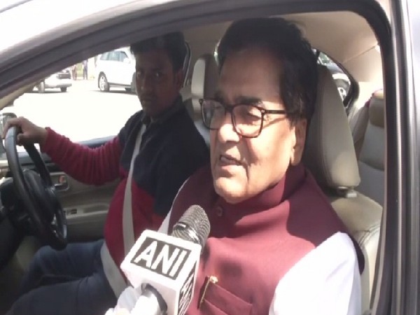 SP leader Ram Gopal Yadav speaking to ANI in New Delhi on Monday. 