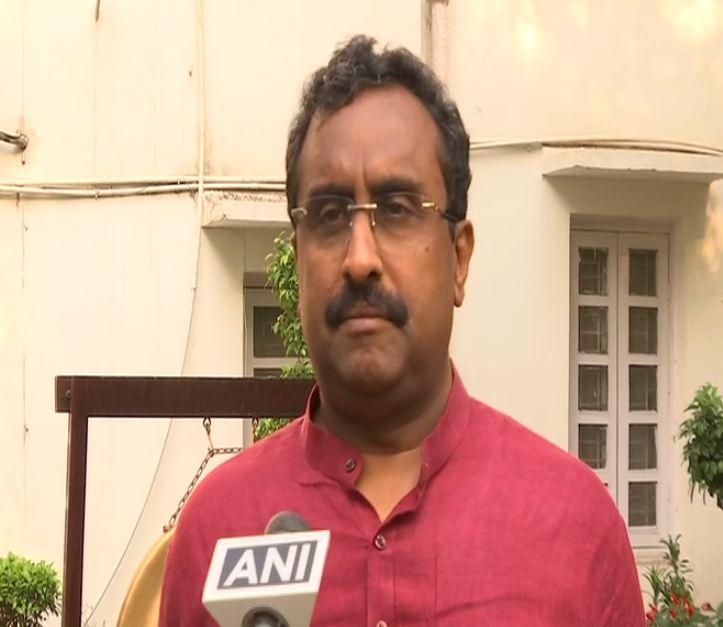 BJP general secretary Ram Madhav . Photo/ANI