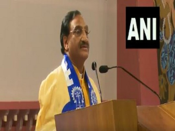 HRD minister Ramesh Pokhriyal addresses the 65th convocation of Indian Institute of Technology, Kharagpur on Wednesday. [Photo/ANI]