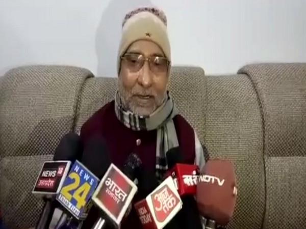 UP Leader of Opposition Ram Govind Chaudhry speaking to reporters in Deoria on Friday. Photo/ANI 