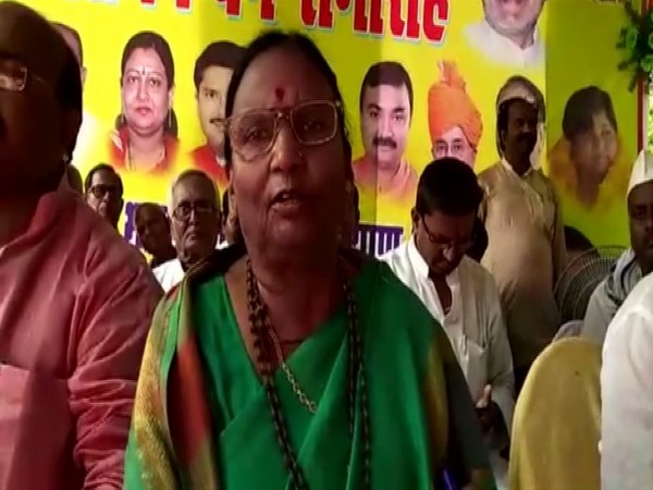 BJP MP Rama Devi at a function in Motihari on Friday. Photo/ANI