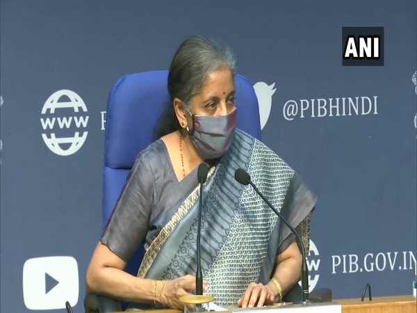 Finance Minister Nirmala Sitharaman speaking to reporters after 42nd meeting of GST Council on Monday in New Delhi.
