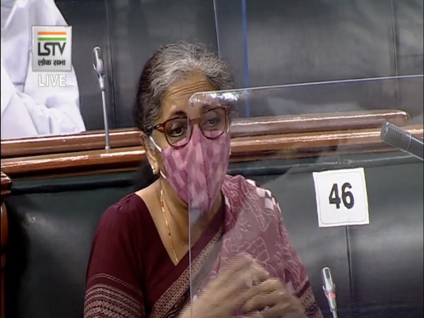 Finance Minister Nirmala Sitharaman speaking in Lok Sabha on Friday.