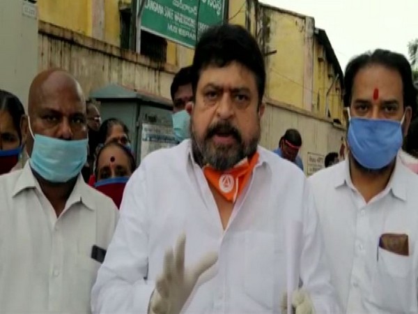 BJP leader N Ramchander Rao in Hyderabad on Wednesday. Photo/ANI