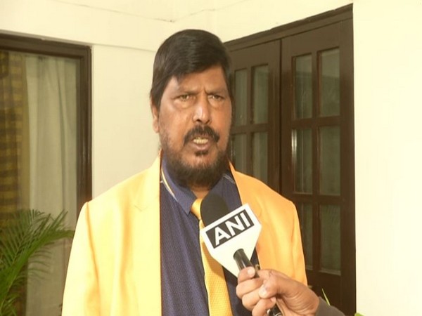 MoS for Social Justice and Empowerment, Ramdas Athawale speaks to ANI in New Delhi on Thursday [Photo/ANI]