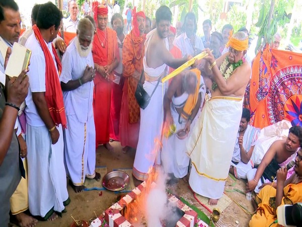 Thae Mahayagam was held  for the world Rameswaram on Thursday. Photo/ANI