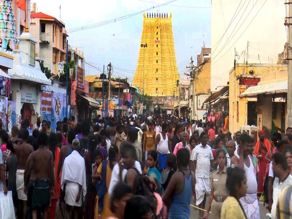 Families of missing fishermen anxiously wait for their loved ones. (Photo/ANI)