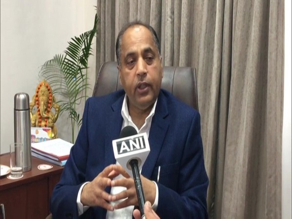 Chief Minister Jairam Thakur speaking to ANI in Shimla on Thursday.