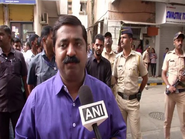 BJP MLA Ram Kadam talking to ANI in Mumbai on Sunday. Photo/ANI