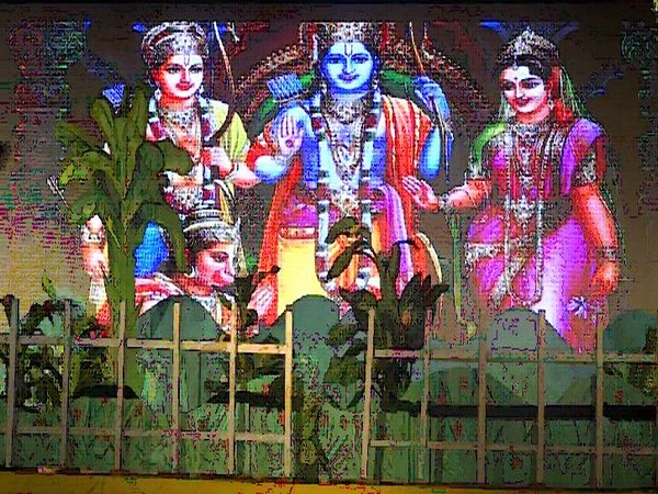 Visual from Ram Leela organised  by Katra Ram Leela Community of Prayagraj. (Photo/ANI)