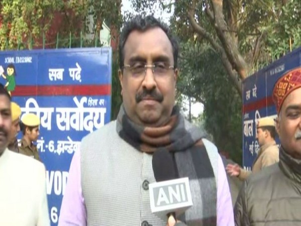 Ram Madhav speaking to ANI in New Delhi. 