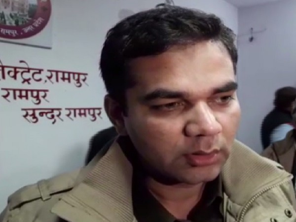 SP Rampur Ajay Pal Sharma speaking to media on Sunday.