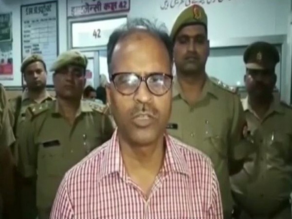 ASP Arun Kumar Singh speaking to media persons on Sunday. Photo/ANI