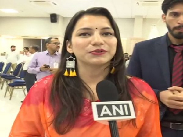 Meenakshi Rana who hails from Jammu talking to ANI in Lucknow on Saturday 