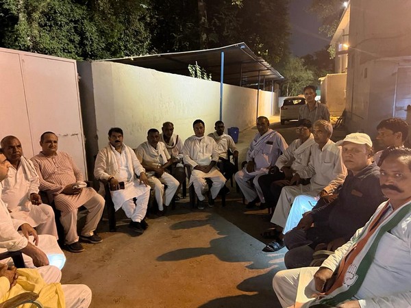 Visual of Congress leader Randeep Surjewala and others (Photo/ANI)