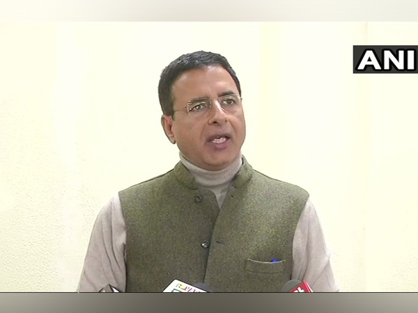 Congress spokesperson Randeep Singh Surjewala addressing the media in Delhi on Thursday