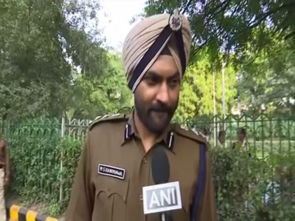 Delhi Police PRO MS Randhawa speaking to ANI in New Delhi on Monday. Photo/ANI