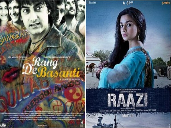 Posters of 'Rang De Basanti' and 'Raazi', Image source: Instagram