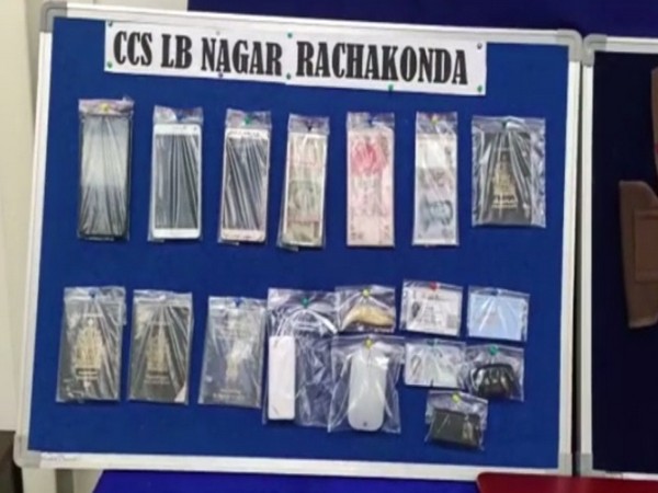 The stolen goods seized from the robbers. [Photo/ANI]