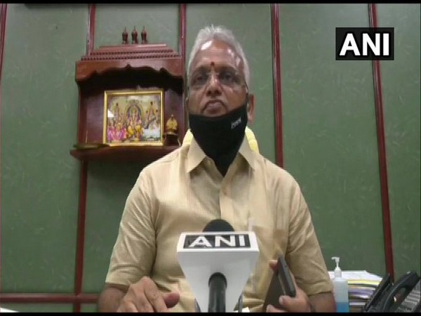 Health Minister Malladi Krishna Rao speaking to ANI on Tuesday in Puducherry.