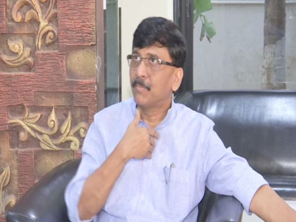 Shiv Sena leader Sanjay Raut speaks to media in New Delhi on Tuesday [Photo/ANI]