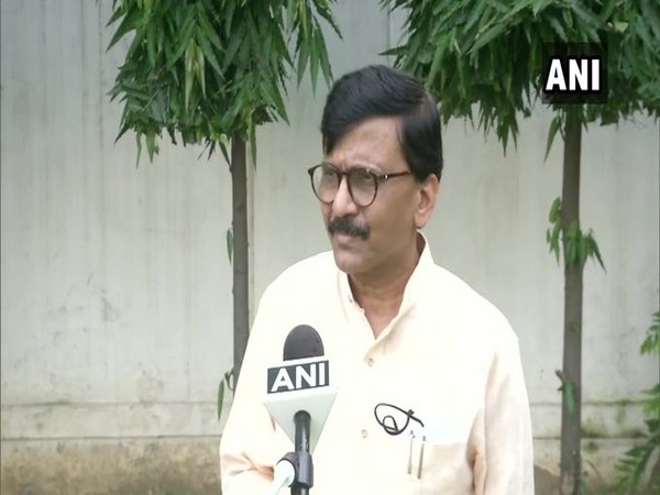 Shiv Sena MP Sanjay Raut speaking to ANI in New Delhi on Tuesday. 